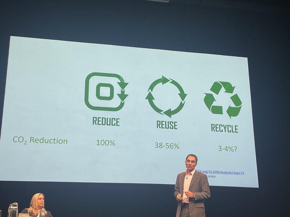 So so true. Recycling is a huge distraction in healthcare. We have to #reduce and #reuse ⁦@HCSAprocurement⁩