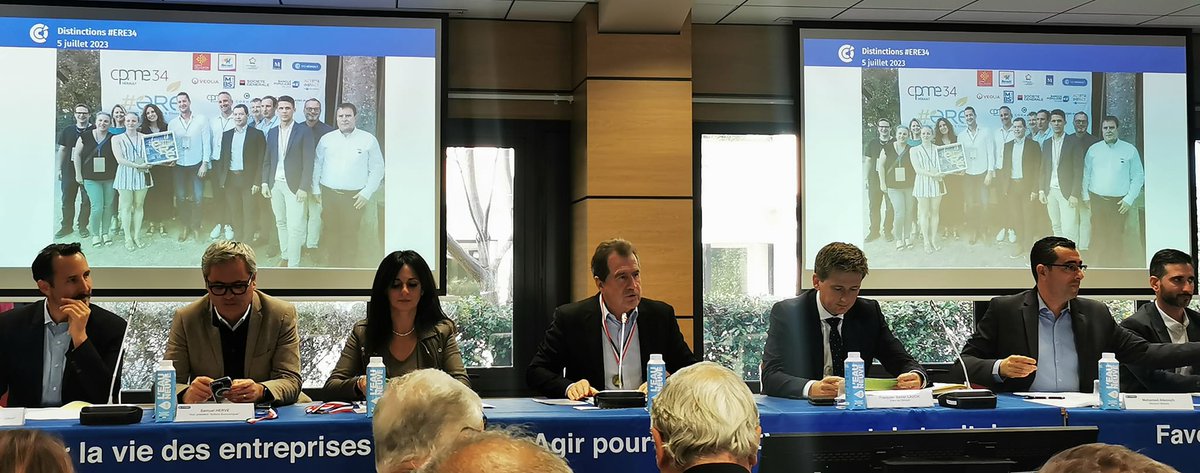 ADeljarry's tweet photo. Assemblée Générale de la @CCIHerault en présence François-Xavier Lauch @Prefet34
Retour sur les actions CCI 2023, je remercie l’ensemble des élus pour le pilotage et l’implication dont ils font preuve sur l’ensemble de nos événements https://t.co/wNAuxCs0sm