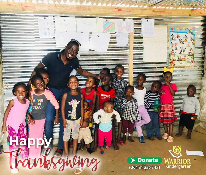 sem_billy's tweet photo. Children are the most valuable resource we could have. Give them something worthwhile to get the most out of them.

Today, i spent my Thanksgiving with Warrior Kindergarten in the Goreagab Dam informal settlement and it was worthwhile thanking God with them.

#Thanksgiving https://t.co/6DBVPbQXMA