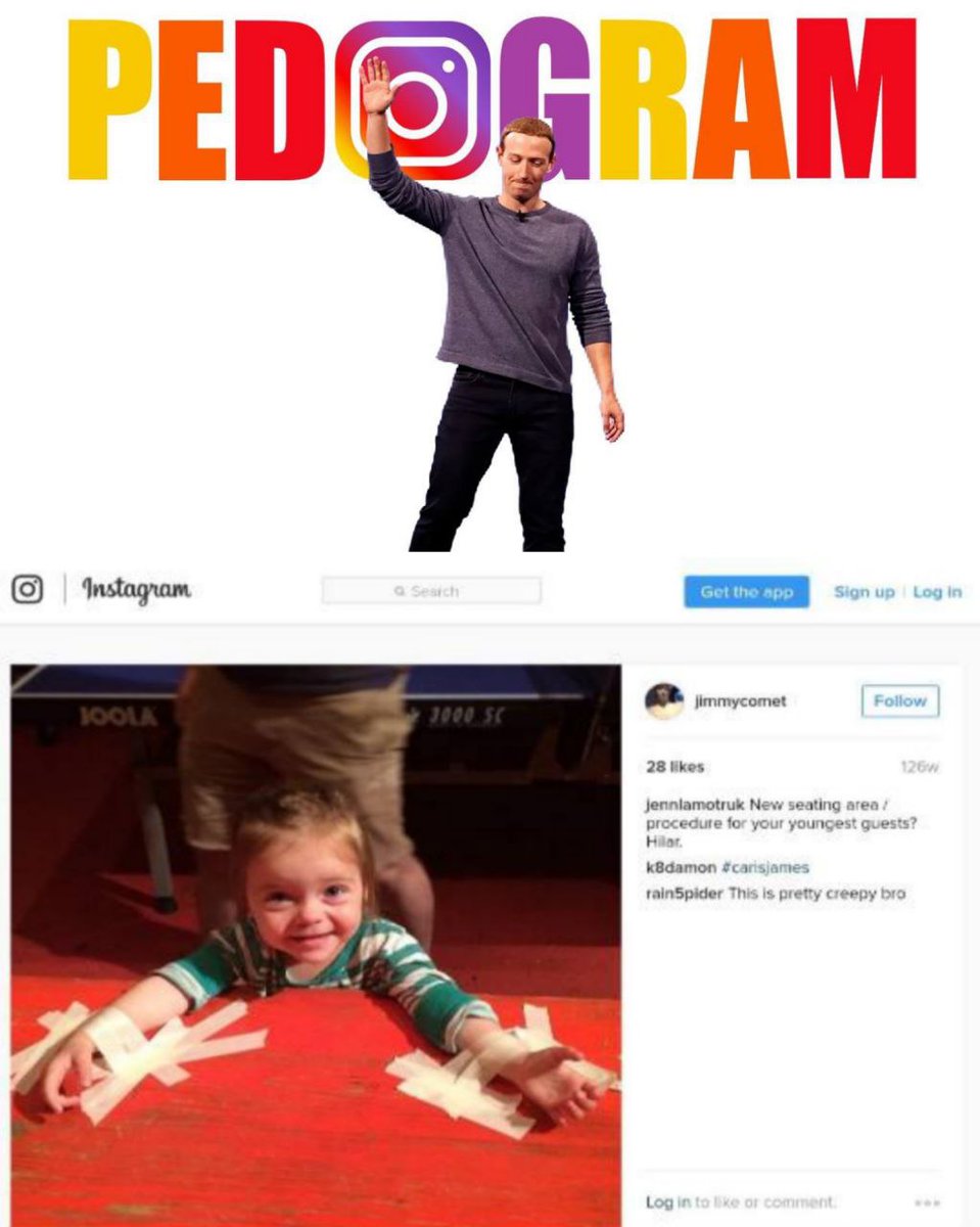 Zuckerberg’s Instagram: PedoGram 👀

اینستاگرام زاکربرگ: پدو گرام 👀