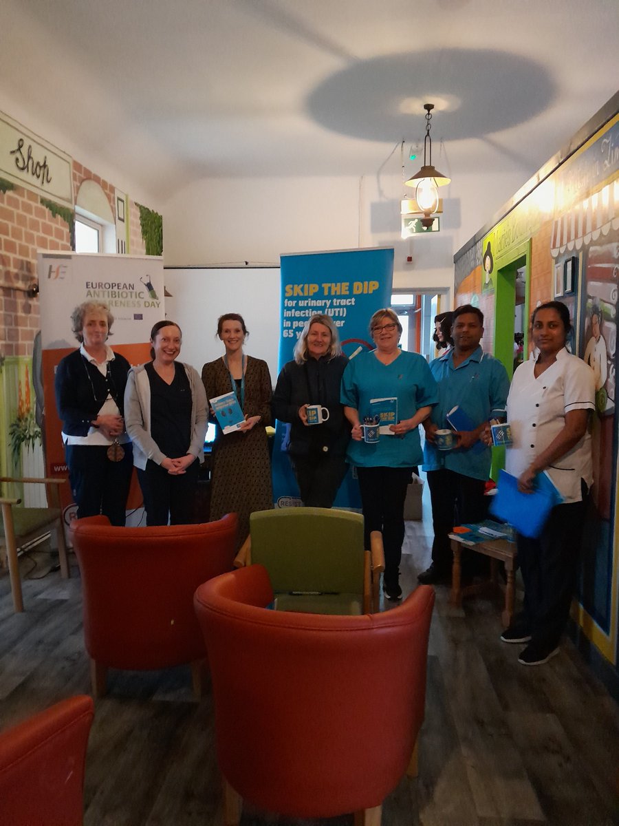 Shirley Armitage, (Infection, Prevention and Control) providing education to the staff at Ennistymon Community Hospital on Skip the Dip, ‘Improving the Assessment of Suspected Urinary Tract Infection in Older People in Residential Care Facilities’,