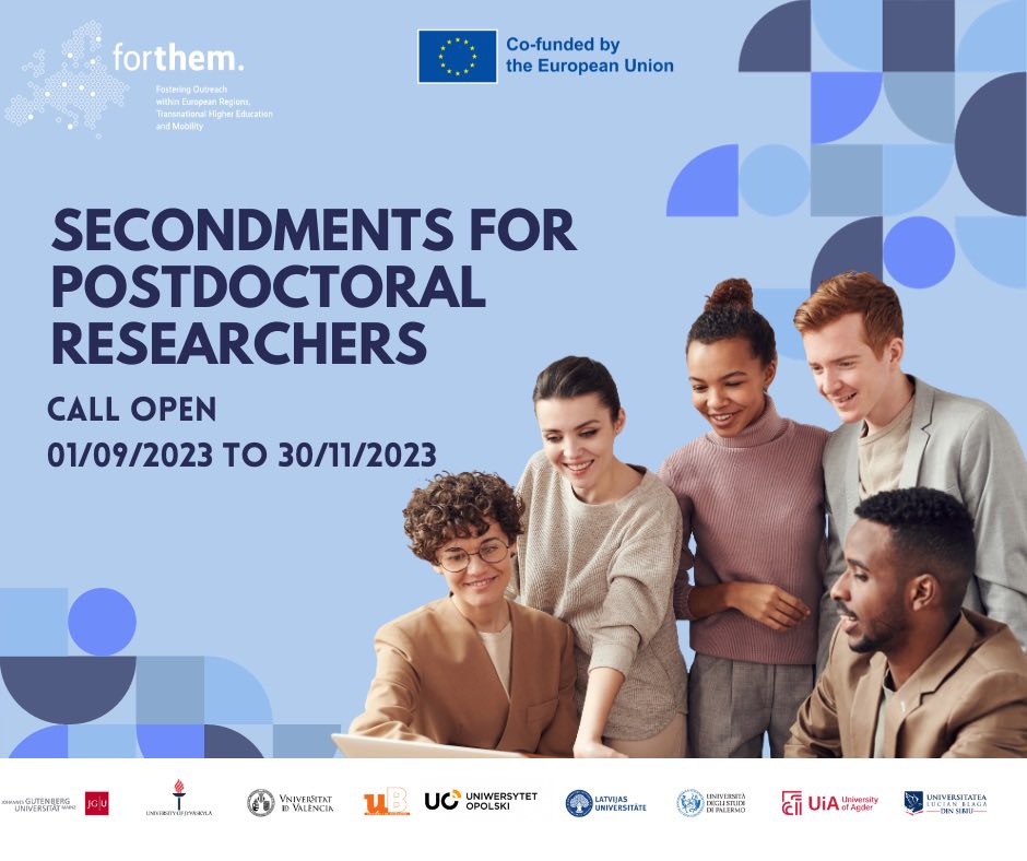 If you're a postdoctoral researcher at one of the 9 FORTHEM universities, don’t miss this call for funding to help strengthen your network with non-academic partners and build future research projects with them. Here's where you can find more information: lnkd.in/eFHzKuNw