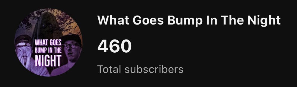 Can we pass 500 before the end of 2023!? 

Crazy to think just a few months ago we were just trying to reach 100 subscribers and get 10 people to watch a video. Now we’re approaching 15k views all time on the channel. Never quit on your self!! 

youtube.com/@whatgoesbumpi…
