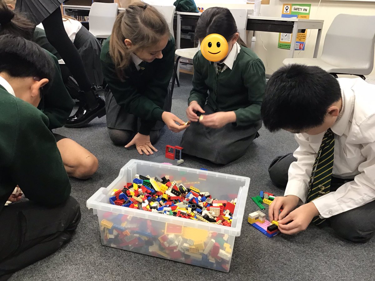 DGprimaryschool's tweet photo. No Pens Day meant that Year 6 were able to get out the Lego to build something that means a lot to them. Lots of speech and language opportunities in their teams! #NoPensDay #speechandlanguage https://t.co/mHtrwWpF0N