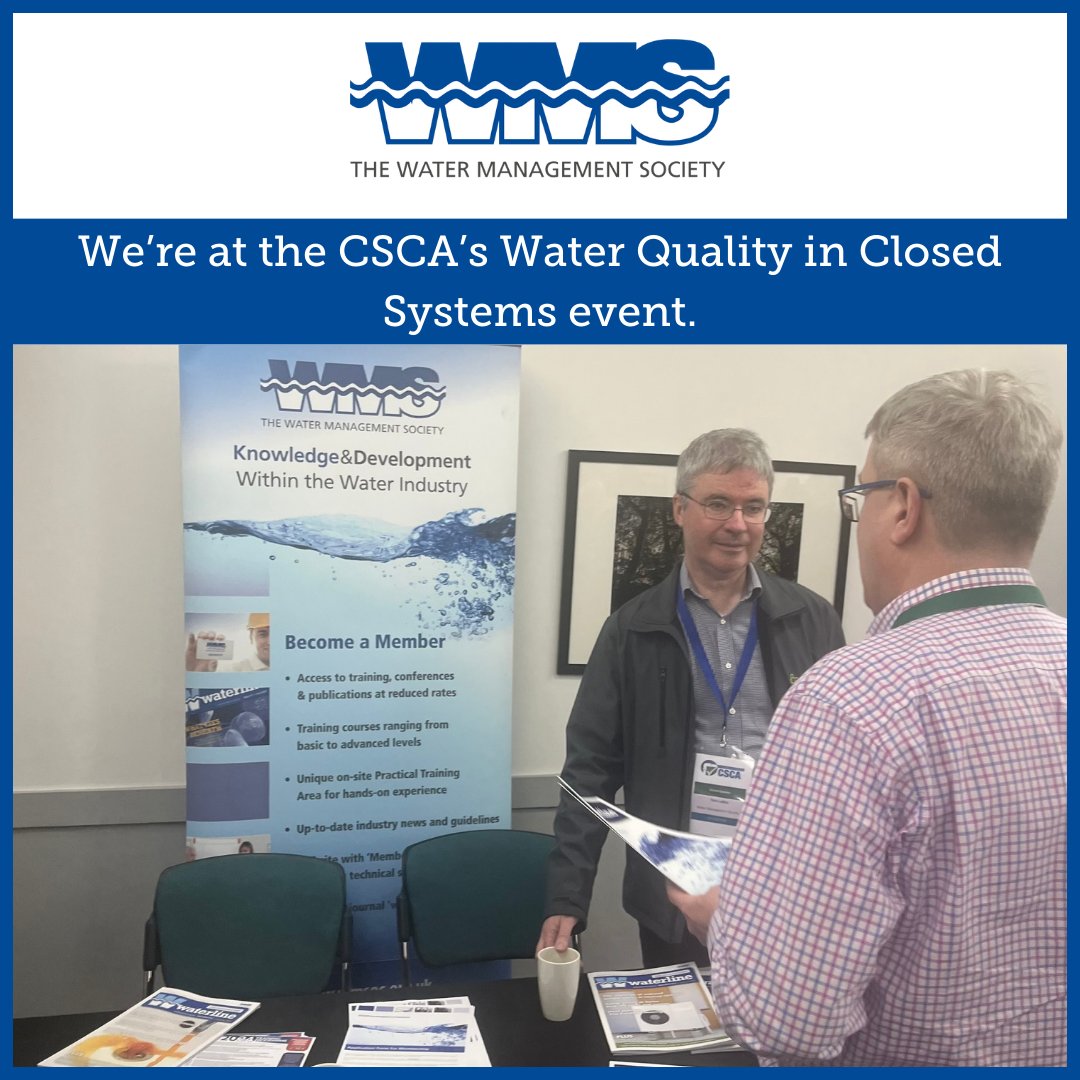 WMSoc1's tweet photo. We're exhibiting at @CSCAssociation event in London focused on all things associated with managing #waterquality in #closedsystems https://t.co/Ln80tiqFZ3