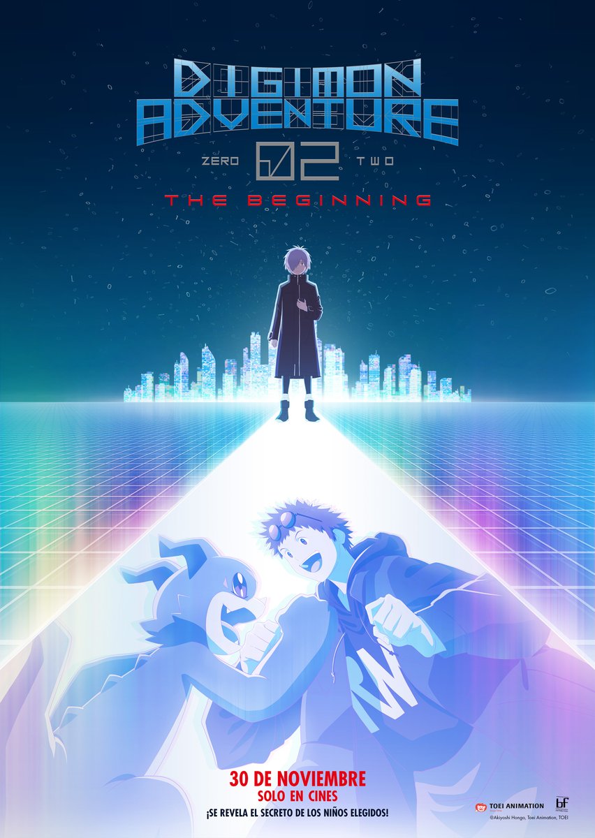 BFdistribution's tweet photo. ¡Es hora de volver a sacar los #Digivices! 📱 La nueva aventura de #Digimon02TheBeginning ya está en los cines🎥
¿Qué secretos serán relevados a los elegidos con la aparición de este desconocido personaje?🤩
#BFDistribution #toeianimation #Digimon https://t.co/vdTmduw1Jp