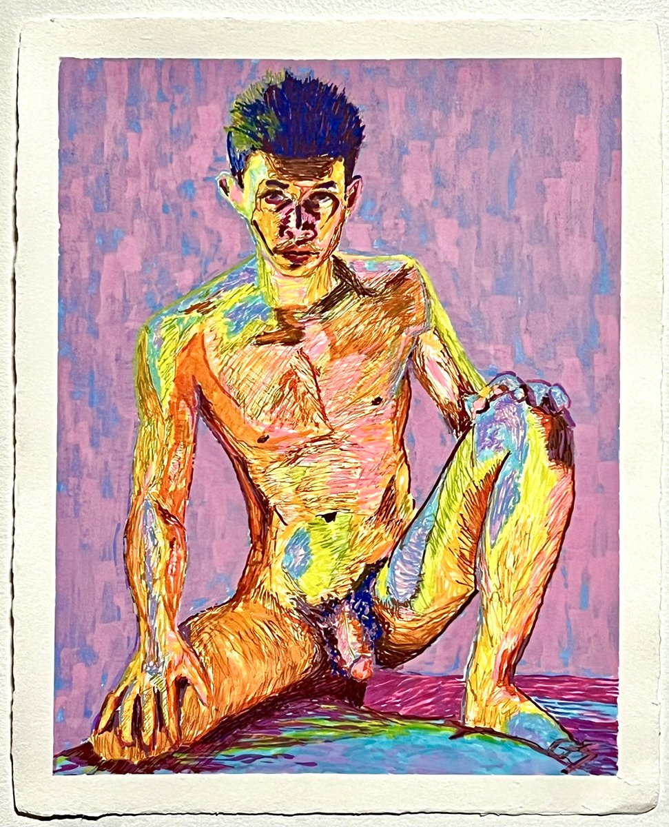 PanHomo's tweet photo. A new collection of #maleart on Pan Gallery by French born American #gayartist Gyan Samara.
See our site for the full collection.
Paintings are sized 50 x 40 cm and are acrylic on paper
-available-
#gayart #homoart #gay #americangay #americanart #acrylicpainting #ืคืืืืืื #gaygift https://t.co/PpcT2PkT2K