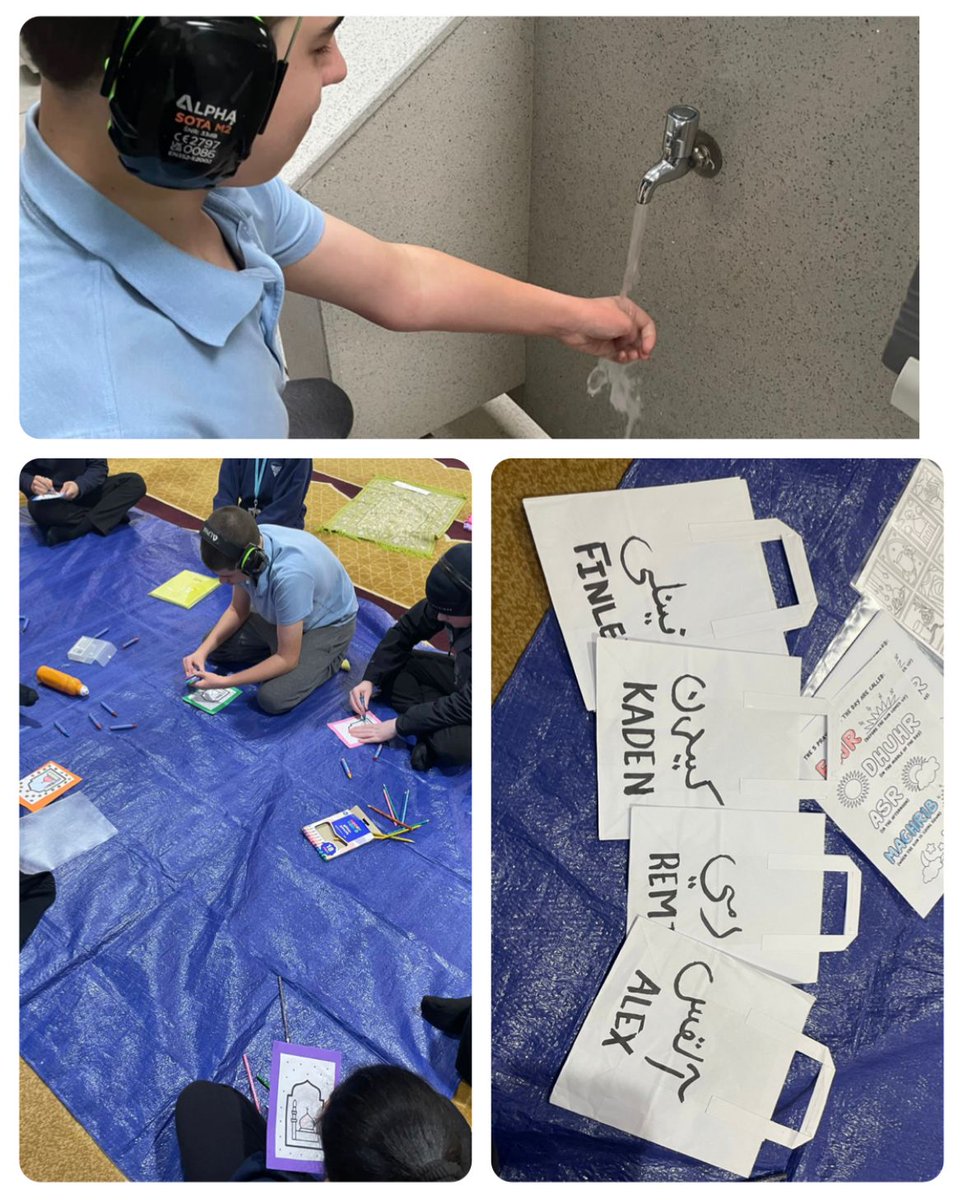 An honour to host children from <a href="/Hillside_SSC/">Hillside Specialist School & College</a> specialist school at our Mosque! 🕌 They had an enriching session learning about Islam and enjoyed arts &amp; crafts and sensory activities. Their insightful questions during volunteer interviews were impressive! #SEN #Special