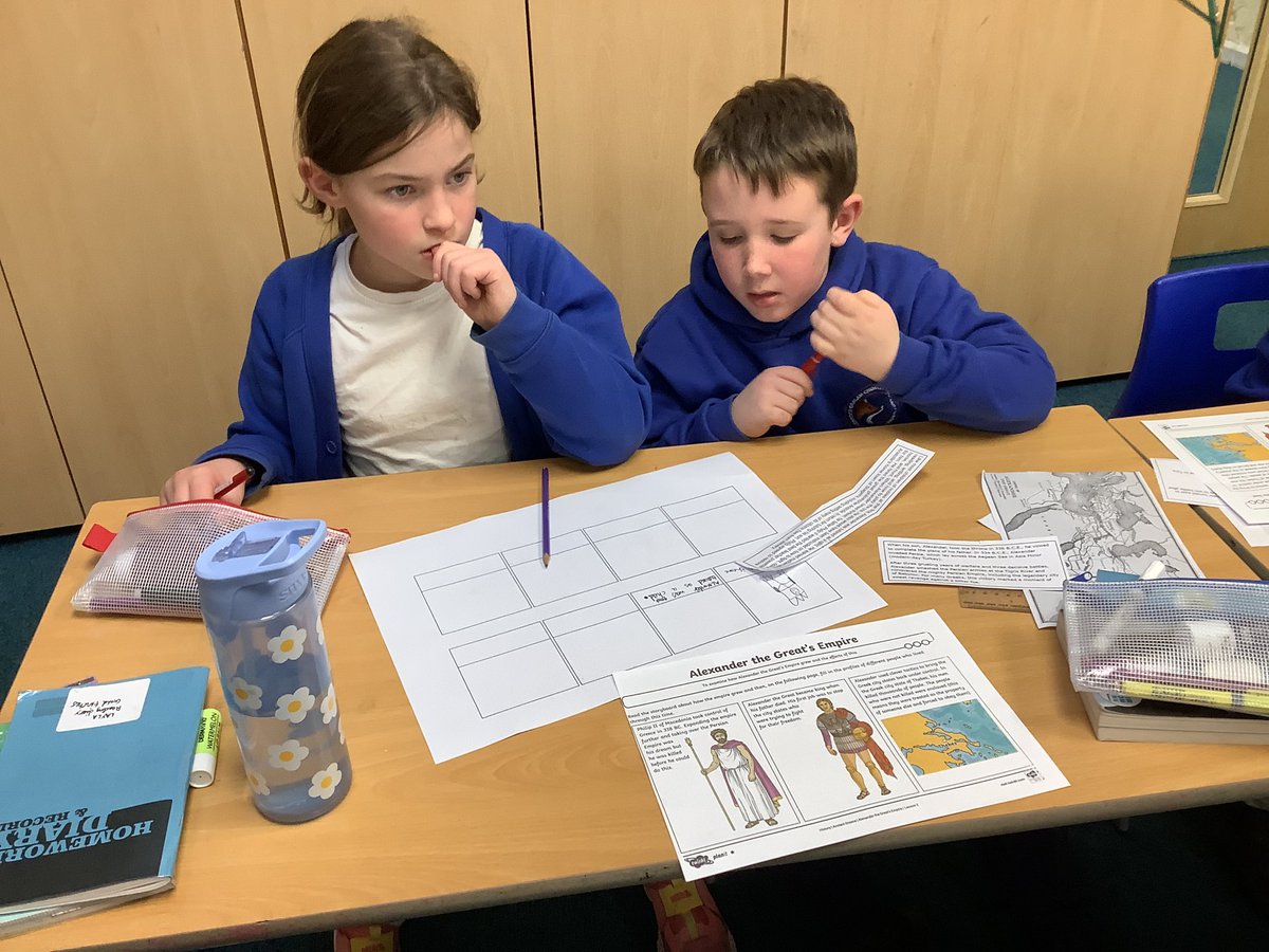 LostockGralamPr's tweet photo. Goldfinches are using lots of different sources of information to learn about the life of Alexander the Great and the impact he had #LGCEHistory https://t.co/tY9X59Aung