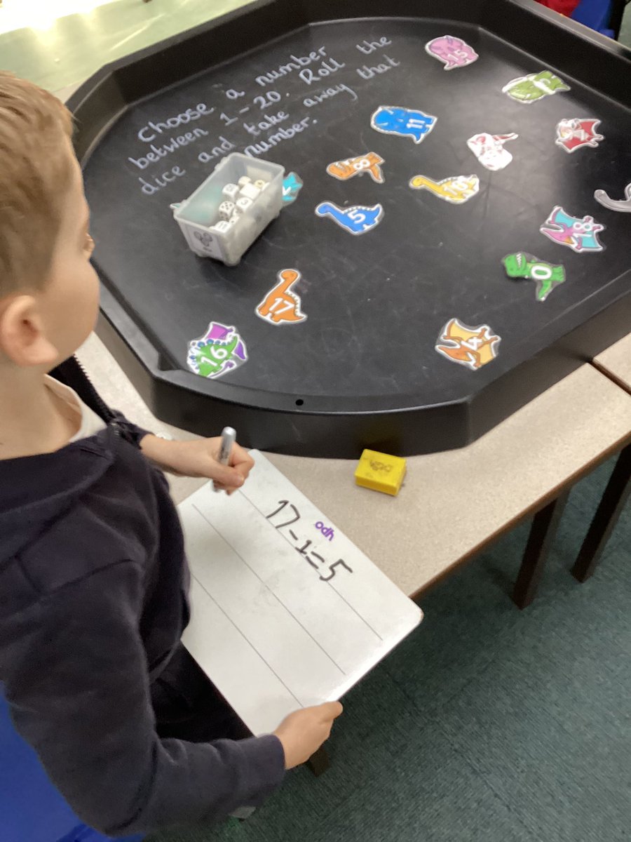 StJosephsBing's tweet photo. We have enjoyed subtracting with dinosaurs today in Year 1! @bcw_cat #SMBY1 #SJBMaths https://t.co/HNqfkPojdH