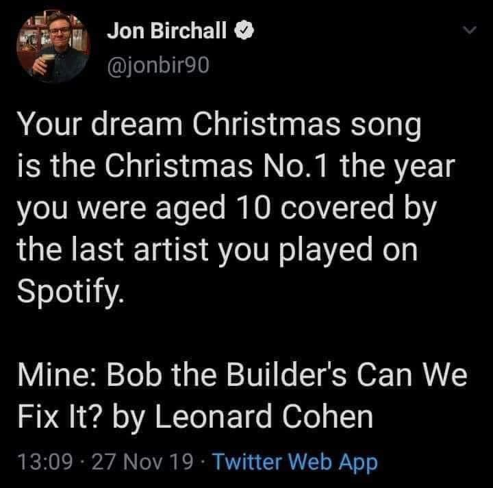 Xanderless's tweet photo. "I Have A Dream / Seasons In The Sun" by Electric Callboy.

Got a Christmas banger in the works, lads? @ElectricCallboy https://t.co/3CNk8piVnb