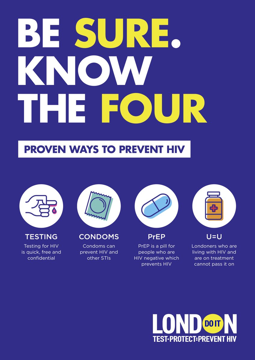 cityoflondon's tweet image. We’re proud to support Do It London’s campaign which helps Londoners to protect themselves against HIV. Thanks to four sure ways, we can reach #ZeroHIV infections by 2030. For more information visit: loom.ly/uKihPw0