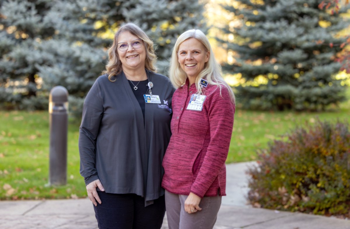 Penny Sauer is thankful that MyMichigan Health offers its employees wellness opportunities, including one app in particular that she credits for helping her notice warning signs of a serious problem with her heart. Read her story: mymichigan.org/about/news/202…