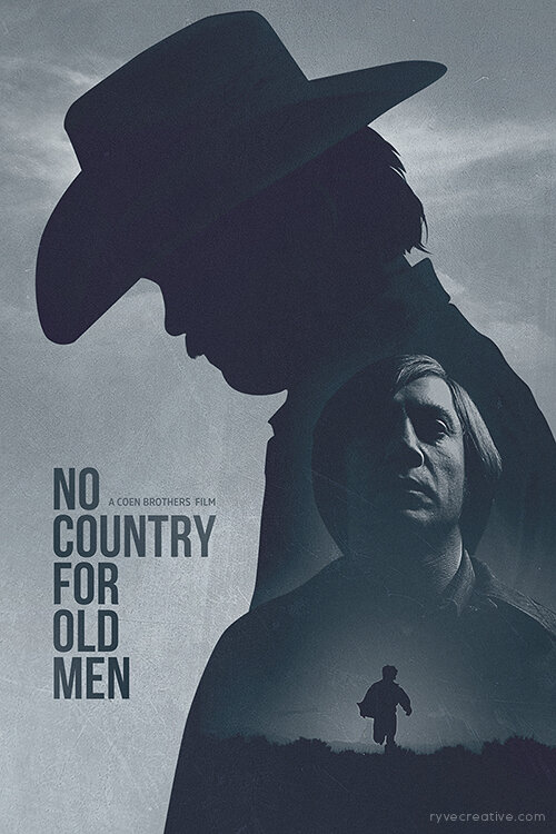 Brilliant poster for No Country for Old Men by @RYVEcreative 

#NoCountryforOldMen #CoenBrothers