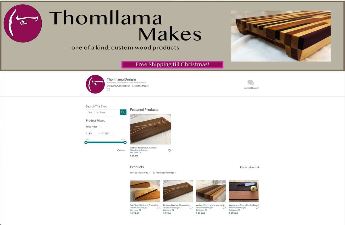 OK, little sales pitch going on here :)
Here's my little store of wood products now on the handcrafted website "GoImagine" I'll be doing free shipping till Christmas! 🎅

goimagine.com/thomllamadesig…
