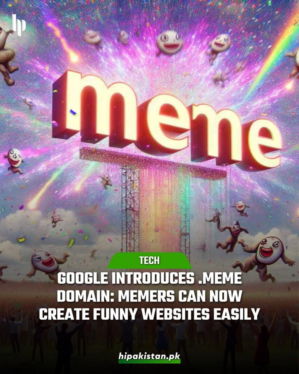 Introducing the .meme domain by 'Google Registry' - the new home for beloved memes! Tenor's find.meme & create.meme lead the way. Iconic memes like Grumpy Cat & Nyan Cat now have their forever homes.

 #googledomains #googleupdates #hipakistan