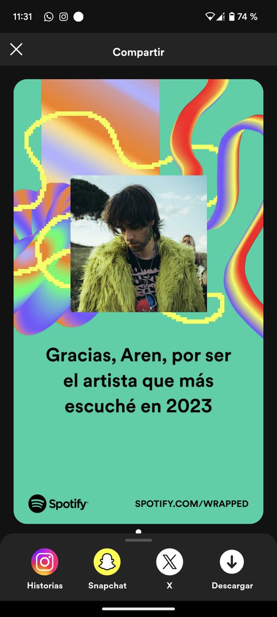 AAvril_13's tweet photo. Gracias, Aren, por toda la música. Este año no pude dejar de escuchar Nuestras Polaroids. @arenmartinn #Mi2023enSpotify otro año más con voss https://t.co/ojWlUEI3PG