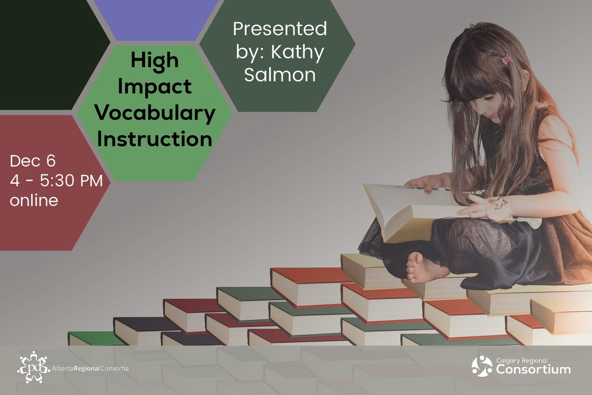 Explore a variety of vocabulary strategies in this session with Kathy Salmon. Topics include direct instruction, contextual cues, word analysis, and more! <a href="/tackaberryk/">Kim Tackaberry</a> 

Learn more: crcpd.ab.ca/program/11559