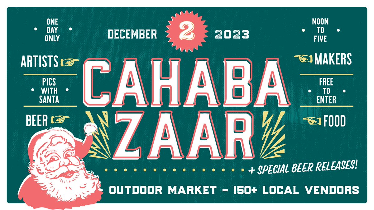Railroad Park (@railroadpark) on Twitter photo Let's all #shoplocal this holiday season! Check out Cahabazaar this Saturday 12/2 at <a href="/CahabaBrewing/">Cahaba Brewing Company</a> with 150+ local vendors! Let's all #shoplocal this holiday season! Check out Cahabazaar this Saturday 12/2 at <a href="/CahabaBrewing/">Cahaba Brewing Company</a> with 150+ local vendors!