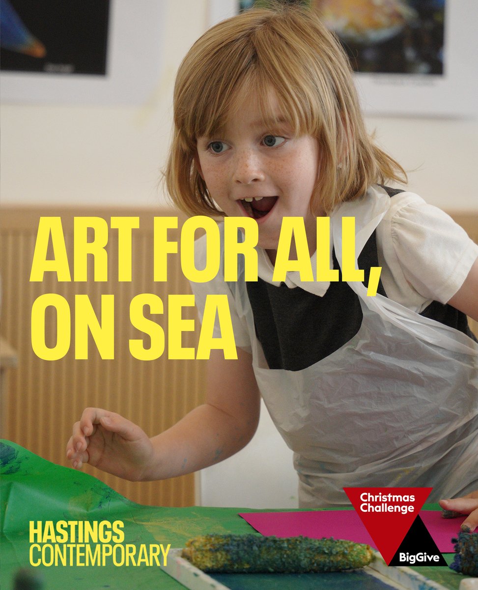 It's day 2 of #TheBigGive! We have 7 days to fundraise for our new family programme, Art for All, On Sea.

We want every family in Hastings to be able to visit the gallery, enjoy art from around the world and have fun.

Find out more and donate:
donate.biggive.org/campaign/a0569…