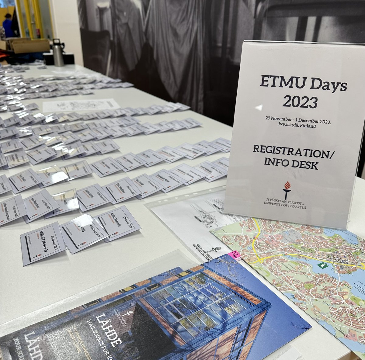 Let the Anniversary ETMU Days conference begin! 🎇🎆 We’re warmly welcoming our participants! #ETMUDays2023 #ETMU #ETMUDAYS #ETMUPäivät #ETMUPäivät2023  #ETMUDays2023_Preconference