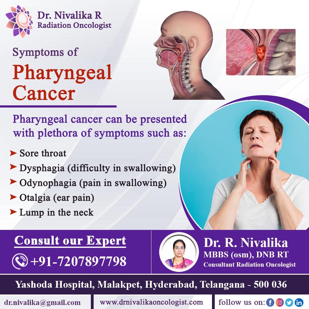 Common #oropharyngealcancer symptoms include: A sore throat, Pain or difficulty with swallowing 

#drnivalikarajamoni #oncologist #radiationoncology   #oncology #oncologist #radiotherapy #cancer #radiationtherapy #radiotherapy #cancertreatment 

drnivalikaoncologist.com