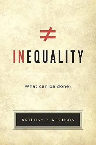 10 Great books on Economic Inequality 1) Inequality - Tony Atkinson Absolutely THE book on inequality and what can be done about it. Atkinson was a giant in the profession and this book reflects this, the length-insights ratio of this book is amazing.