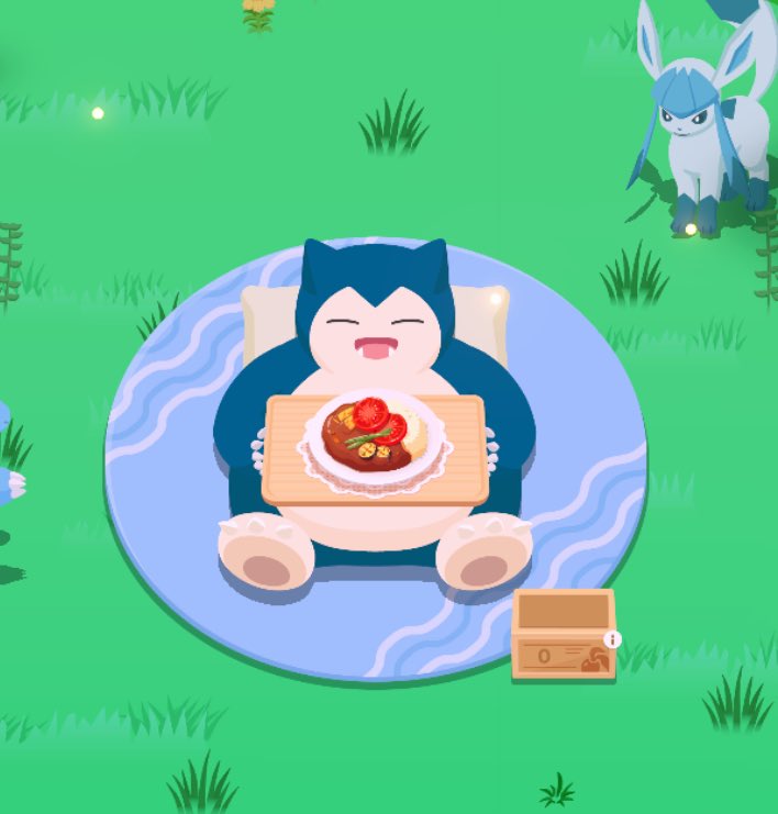 なんとなく気になってポケスリのカビゴンのご飯サイズ比較してみた