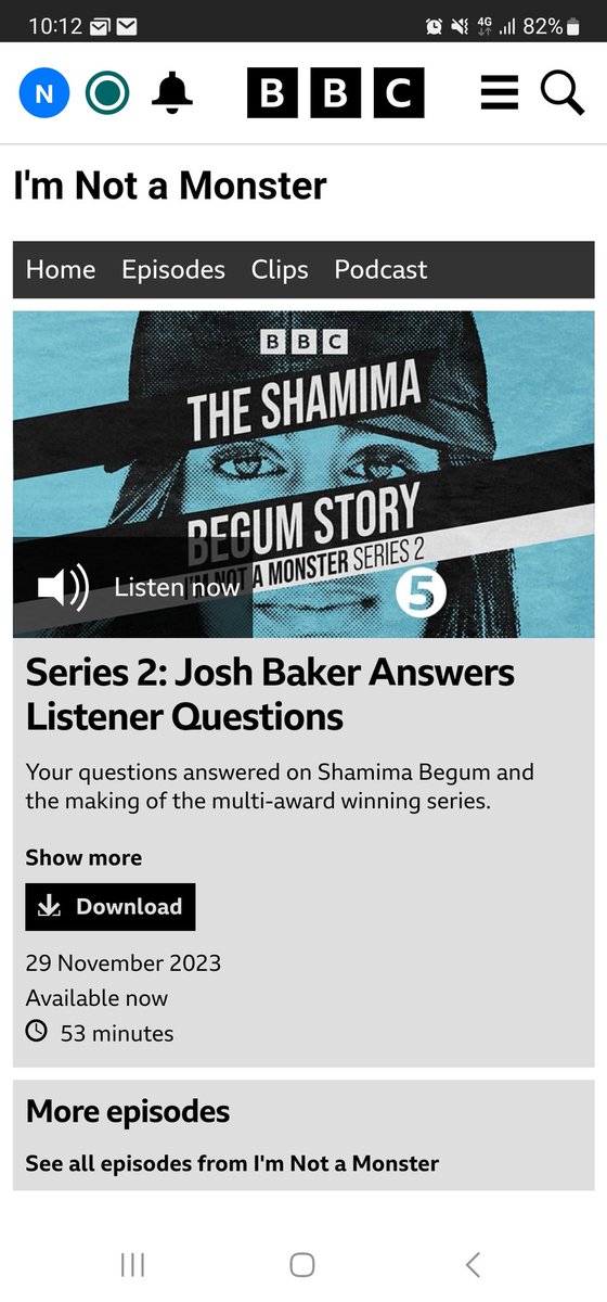 New episode of this is out where the brilliant @joshbakerstory answers audience questions. BTW- the series is the BBC's most awarded podcast - recently winning a Rose D'Or award