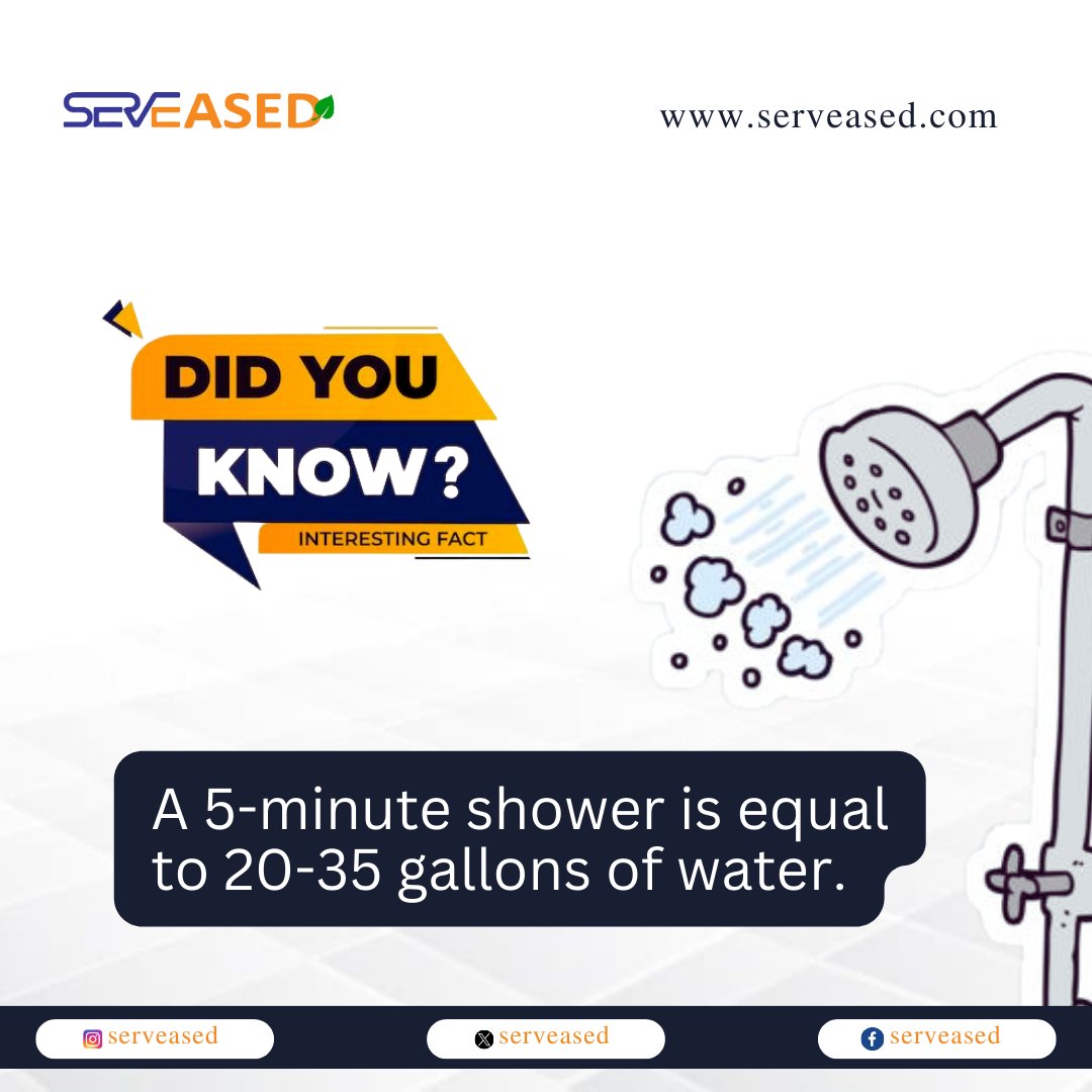 serveased's tweet photo. We bet you didn't know how much of water you consume when you are in the shower?
 Now you know! What will you do about it?
We really want to hear from you.

You can learn more about sustainability and participate in it by signing up on our platform:
https://t.co/LU11Kf1LaT https://t.co/oaIeX1bNHD