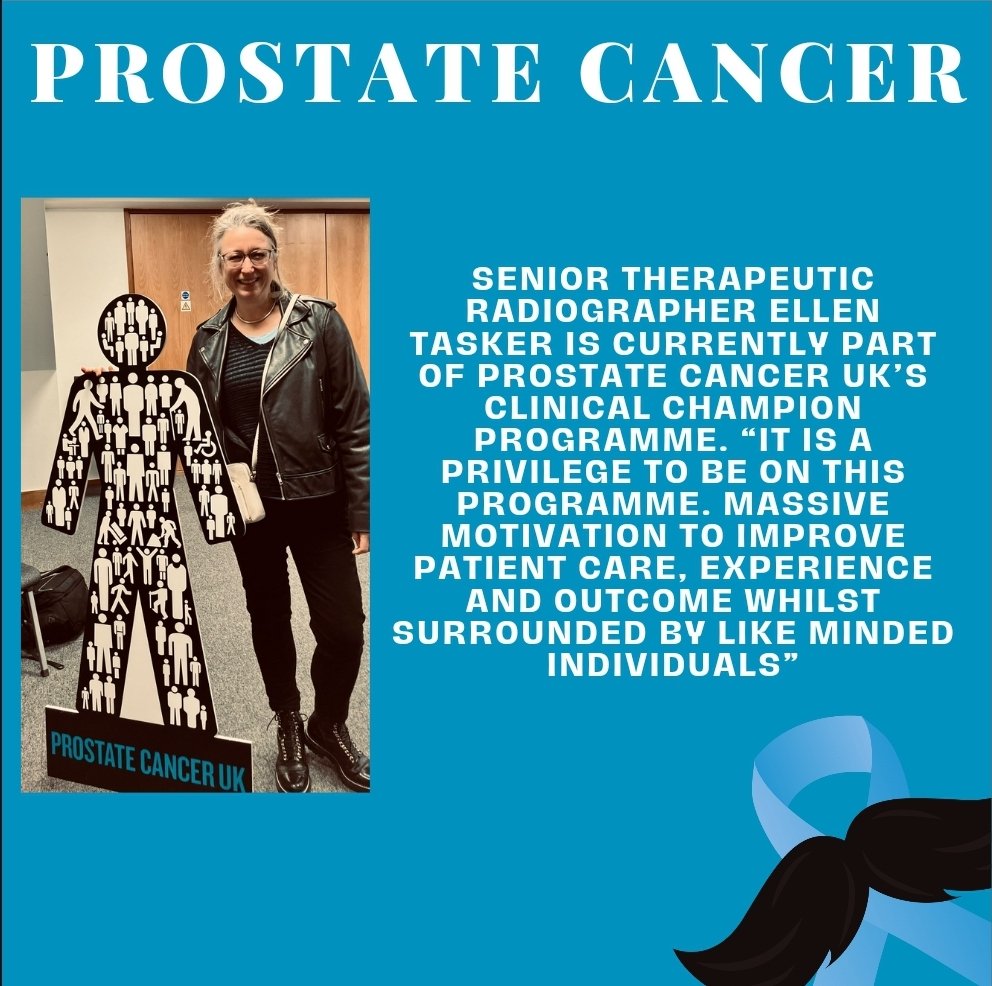 Ellen, one of our Senior Radiographers is in the latest cohort of the amazing <a href="/ProstateUK/">Prostate Cancer UK</a> Clinical Champions Programme which is an amazing opportunity, to work on a project within the Department that will directly improve prostate cancer care for our patients.