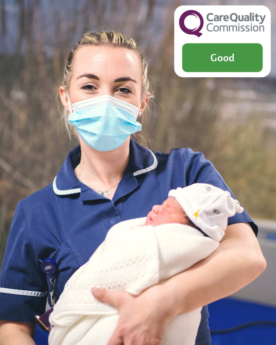 ✅ Our maternity services at Worcestershire Royal Hospital have been rated as 'Good' by the @CareQualityComm after a recent inspection. Our Chief Nurse, Sarah Shingler, said: “This is welcome news for our maternity team and importantly for our local families who can be assured…