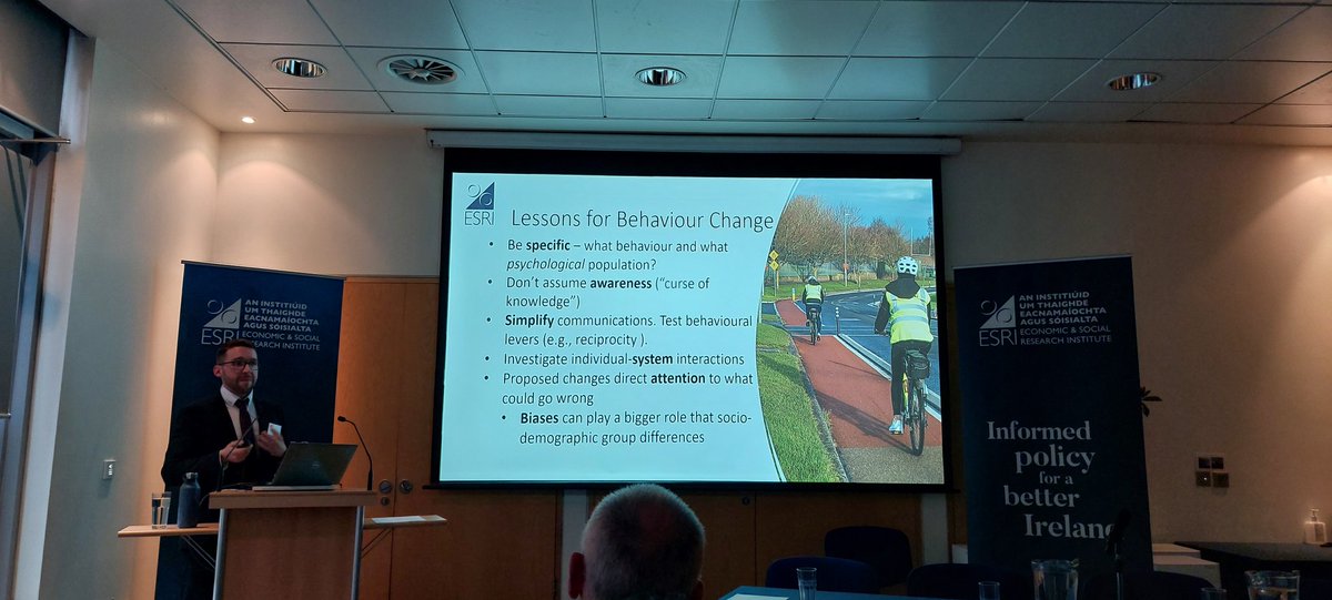 Excellent overview of behavioural research on climate change related behaviour from @_shanetimmons @ESRIDublin