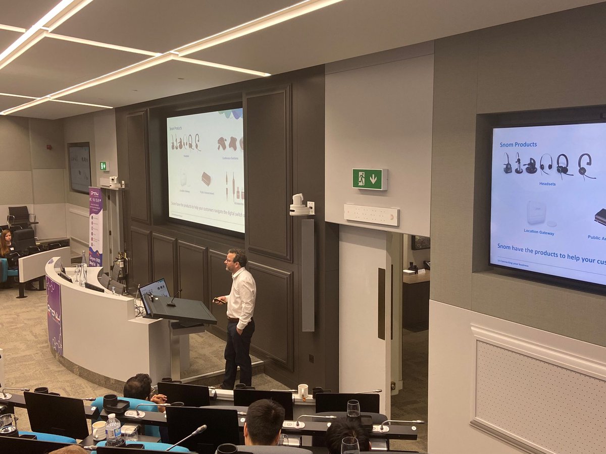 provu_uk's tweet image. On to our second presentation from @Snom, exploring Snom as a Service – designed to ease the finance of upgrading your system. 

We can&apos;t wait to see the brand new M500 on display too!
#isdnswitchoff #pstnswitchoff #areyouready #provupartnerday #snom #DECT #telecoms