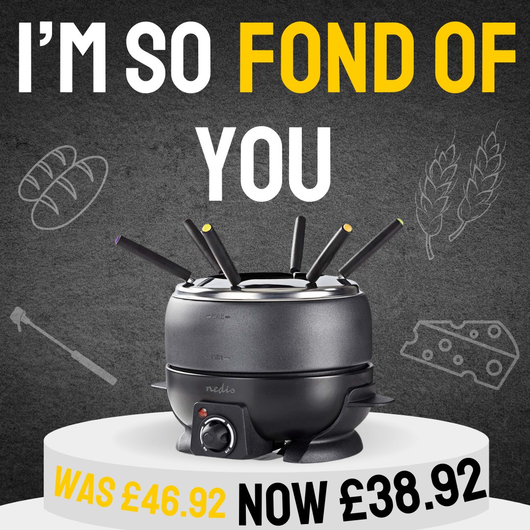 Fondue? More like fon-don't mind if I do!

Shop our Fondue Set today! 
boxed2me.co.uk/product/nedis-… 

#Fondue #Fondueset #cheese #lovecheese #girldinner #lovefood #foodlover #lovefondue