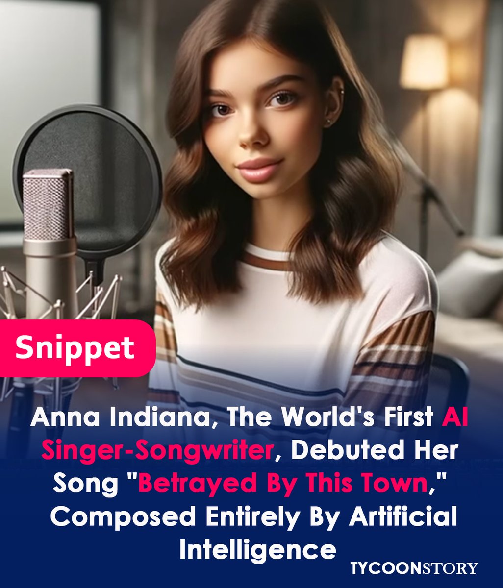 TycoonStoryCo's tweet photo. The world's first all-AI singer-songwriter is Anna Indiana.
#AIArtist #AISingerSongwriter #synthetic #ArtificialIntelligenceMusic #AICreativity #FutureOfMusic #AnnaIndiana #AIInnovation #MachineLearningMusic #AIAndArt #innovative #human #AnnaIndiana
https://t.co/jWxtt2gOKY https://t.co/oWrC9Wq1No