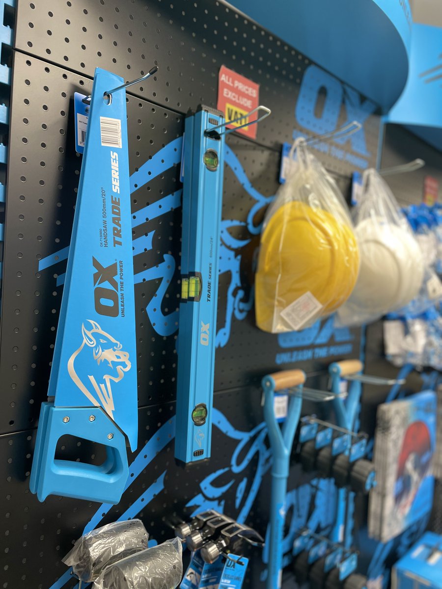Exciting news - We are now an official stockist of <a href="/OXtoolsUK/">OX Tools UK</a>! 🙌

OX is a leading manufacturer of hand tools, diamond blades, workwear, safety products (&amp; even energy drinks to keep you going)! 🛠⚡

Explore the range at our HQ on Riverside Enterprise Park in Saxilby 📍LN1 5AB