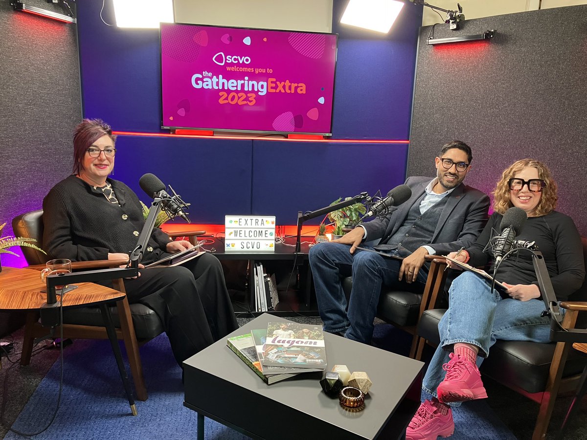 Our Chief Executive <a href="/AnnaFowlie/">Anna Fowlie 🕷</a> joined <a href="/manishsjoshi/">Manish</a> and @StarkMadelaine to open the Gathering Extra, touching on perceptions of the sector:

“Sometimes we’re valued in words, but we’re not always valued in actions.” - Anna Fowlie 

🔗 Tune in and join us: everywhereplus.com/gatheringextra/