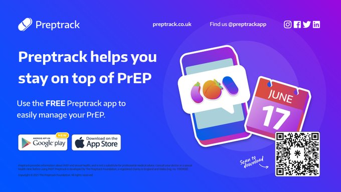 yourshipuk's tweet image. Are you using #Preptrack yet? 
If you're on #PrEP in the UK, Preptrack is a #FreeApp that can help you access information and manage your PrEP use, so you can be confident in your protection
@preptrackapp #prepawarenessweek