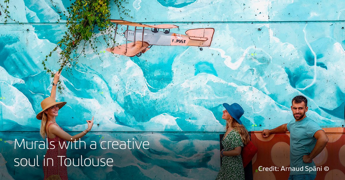 Urban art has injected new life into Toulouse. Find out how its streets have become creative canvases here 👉 bit.ly/47y3Eb6