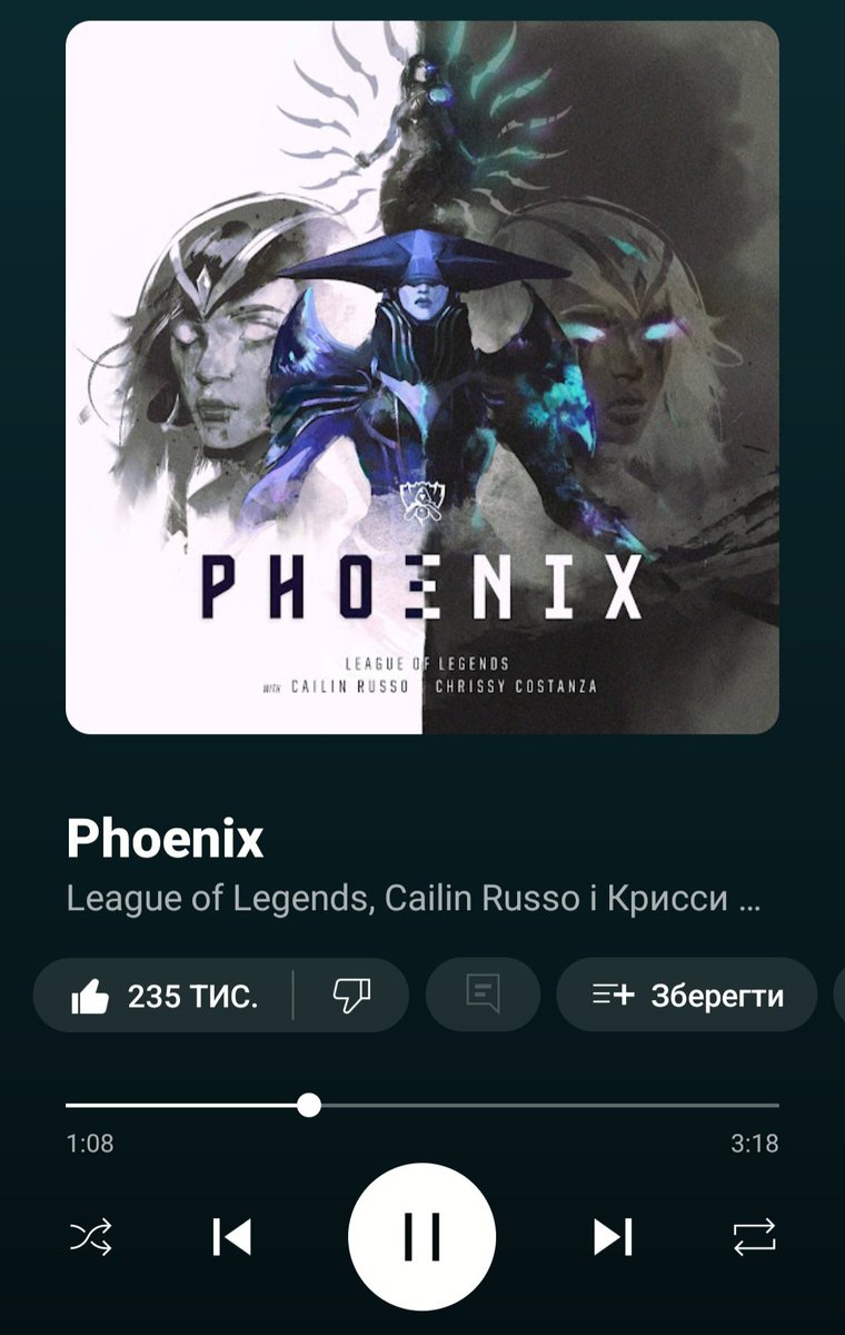You gotta conquer the monster in your head and then you'll fly

Fly, phoenix, fly
🎶
#музика #настрій #дощ #music #mood #rain #LeagueOfLegends #CailinRusso #ChrissyCostanza