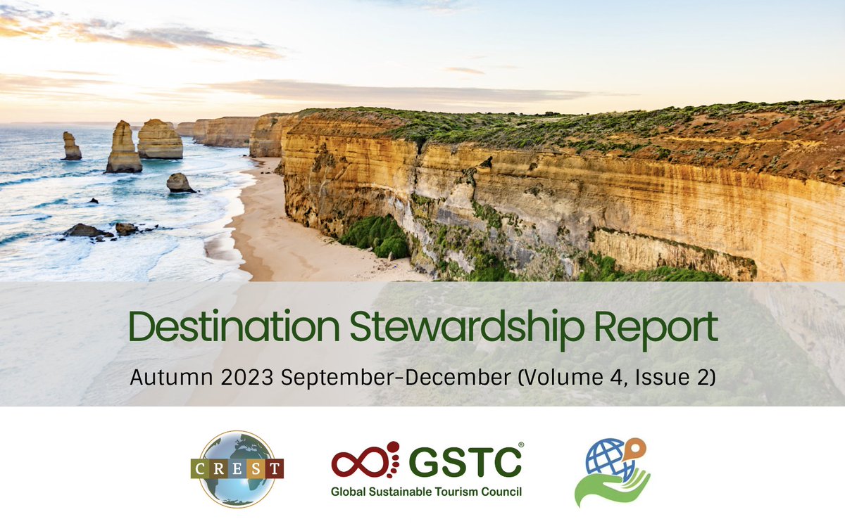 📢The Autumn 2023 #Destination #Stewardship #Report is out! A quarterly collaboration between <a href="/CREST_Travel/">CREST</a> <a href="/geotourism/">Destination Stewardship Center</a>  (Destination Stewardship Center) and GSTC.

Read now here: gstcouncil.org/destination-st…

#GSTC #Crest #DSC #sustainability #articles #heritage #travel #tourism