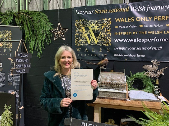 CLACymru's tweet photo. What a great 2 days at the Welsh Winter Fair - Lots of engagement with members, MP's, MS's & competitors our thanks for calling by the CLA Cymru Pavilion. Our winner of the Christmas wreath was member Sue Gay from Penderyn - enjoy your prize @CLAtweets #rwaswinterfair https://t.co/MP3VSXgcRE