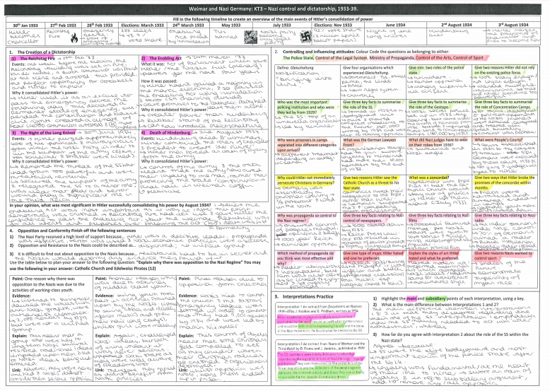 missHRhistory's tweet photo. Final GCSE revision pack - a set of comprehensive revision resources for Edexcel Weimar and Nazi Germany, 1918-39-: A3 sheets and revision pack included. All resources available individually too- happy to answer any questions😊 #edutwitter #historyteacher https://t.co/vSaoZ94l7x https://t.co/1kdpAd3W3H