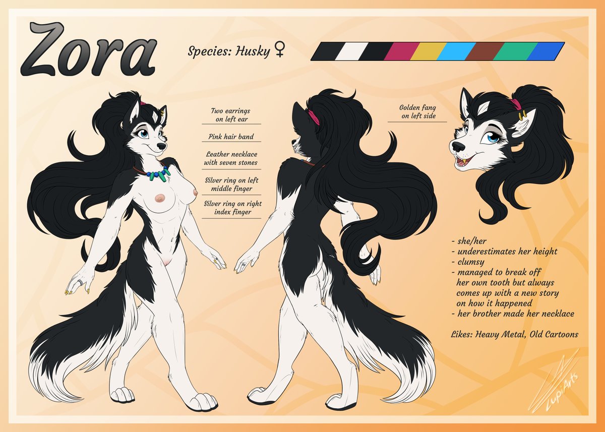 ":COMM: Zora's Ref Sheet" - finished #refsheet c0mmissi0n for <a href="/Lambda16B/">Lambda16B</a> of their character Zora, now with a nude Edit 💜🍆

#art #artist  #artwork #digitalart #drawing #illustration #furry #furryart #furryartist #furryartwork #reference #referencesheet #maturecontent