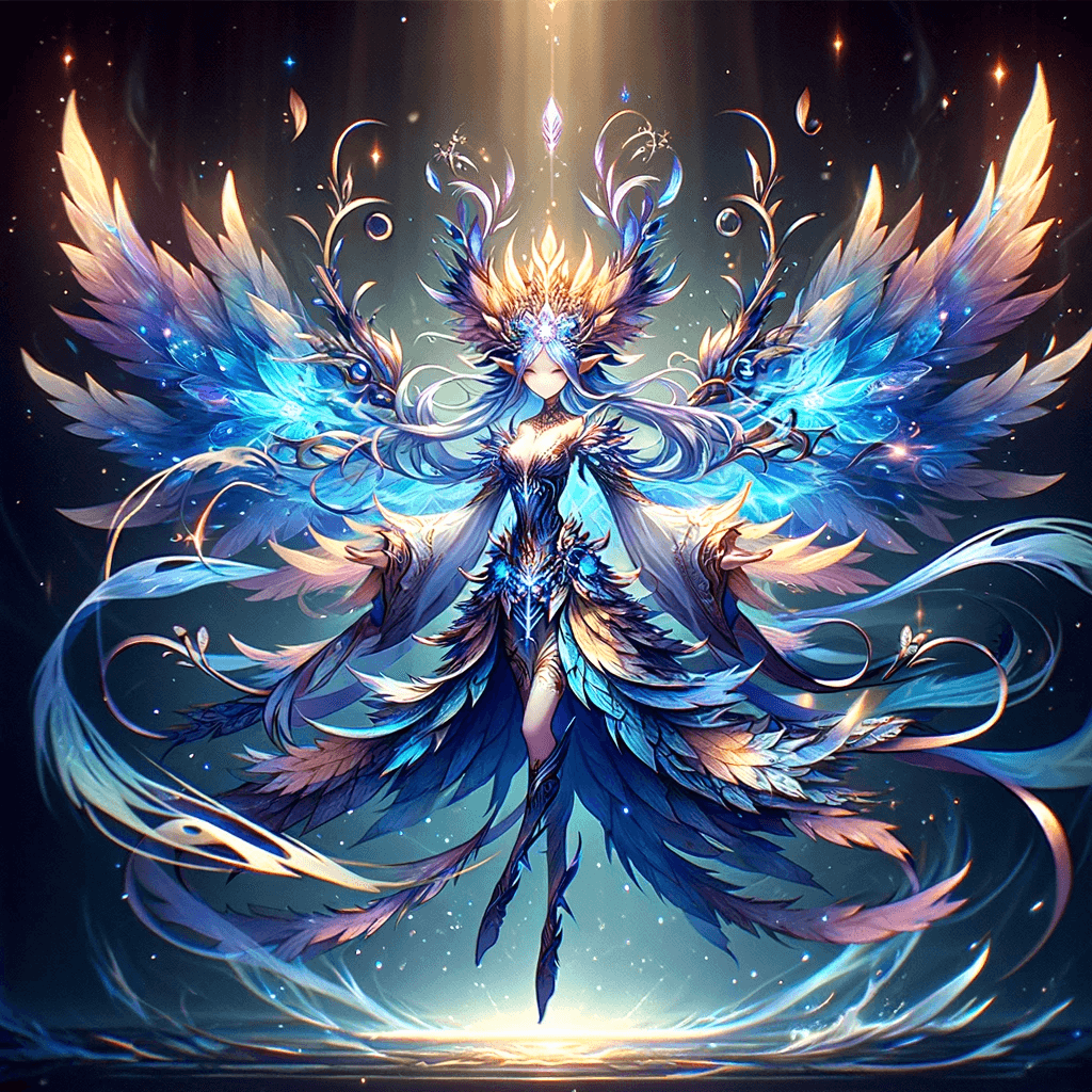 Phantom_SArena's tweet photo. "Silvia Luminfey." This name reflects her flowing radiance and fairy-like mystical qualities. "Silvia" evokes a sense of elegance and natural beauty. while "Luminfey" describes her wondrous essence as a fusion of light and magic https://t.co/QnLNZ3WUZV