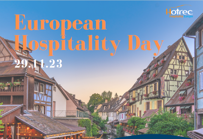 Happy #EUHospitality Day! 🥳🥳

We look forward to celebrating this special day with an exclusive event in Brussels gathering members, 🇪🇺 officials &amp; industry partners.

Together we will explore the industry's top priorities for the 2024-2029 Legislative Term. 
#StayTuned!