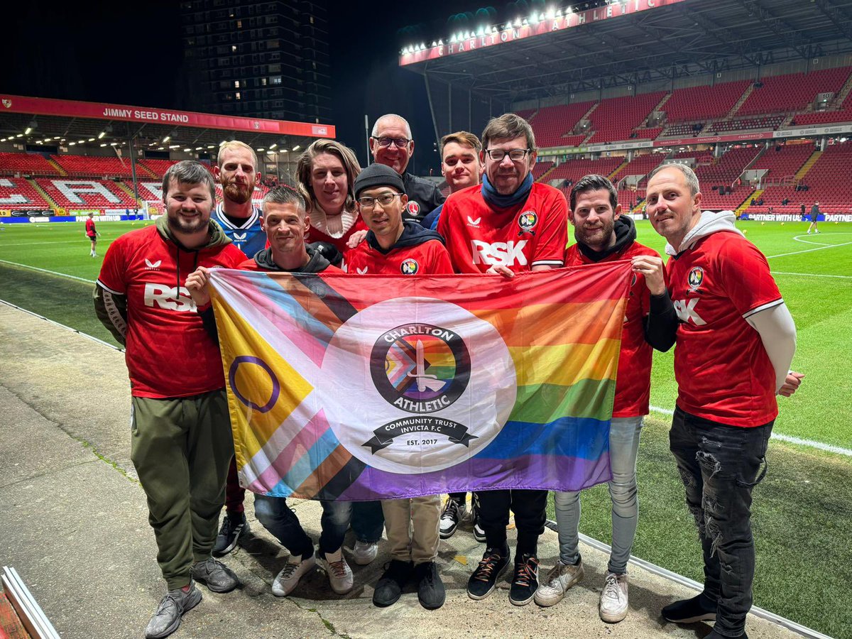 A great night at The Valley watching @CAFCofficial and supporting #RainbowLaces Visibility and allyship matter 🏳️‍🌈🏳️‍⚧️ So let’s Lace Up To Keep It Up. @CACT_EDI | @CAFCTrust | #cafc