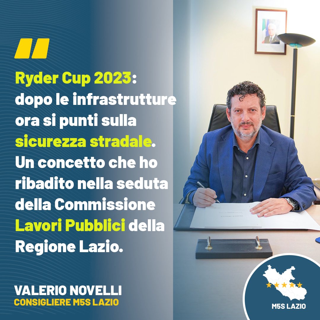 #RyderCup dopo i lavori sulle infrastrutture stradali si punti sulla sicurezza. Qui alcune considerazioni dopo la Commissione #Lavoripubblici convocata su mia richiesta
facebook.com/Valerionovelli…

#M5S #Movimento5stelle #regionelazio