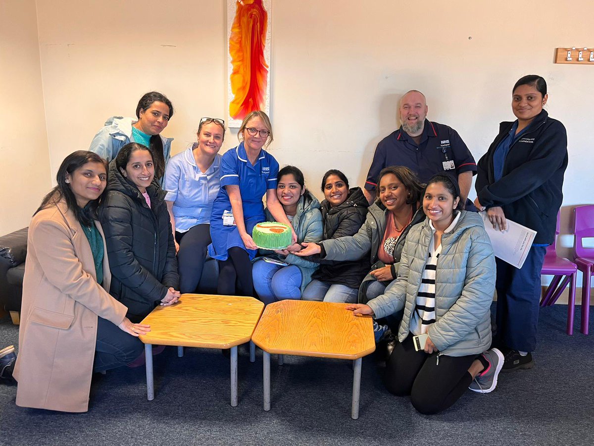 Thank you to our wonderful IEN’s (C21) who made us a gorgeous cake to celebrate their 1 year anniversary with the Trust❤️🤩<a href="/andrea_livesey/">Andrea Livesey</a> @jimrawcliffe <a href="/ROSHNIJOSE4/">#hellomynameisroshni</a> <a href="/StockportNHS/">Stockport NHS FT</a>